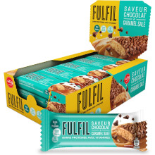 Fulfil Vitamin and Protein Bar (15 x 40 g Bars) Chocolate Salted Caramel Flavour 15 g High Protein, 9 Vitamins, Low Sugar