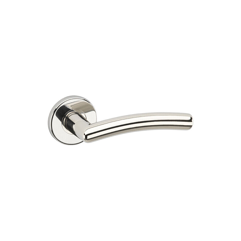 (Polished Nickel) Perpignan Metal Lever Latch Door Handles Set