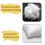 (QUILTED PILLOW X 2) Luxury Pillows Pair Super Soft Memory Foam Pillows 6