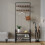 URBN Living (Black & Rustic Oak) Entryway Hallway Coat Hanger Hooks Stand 1