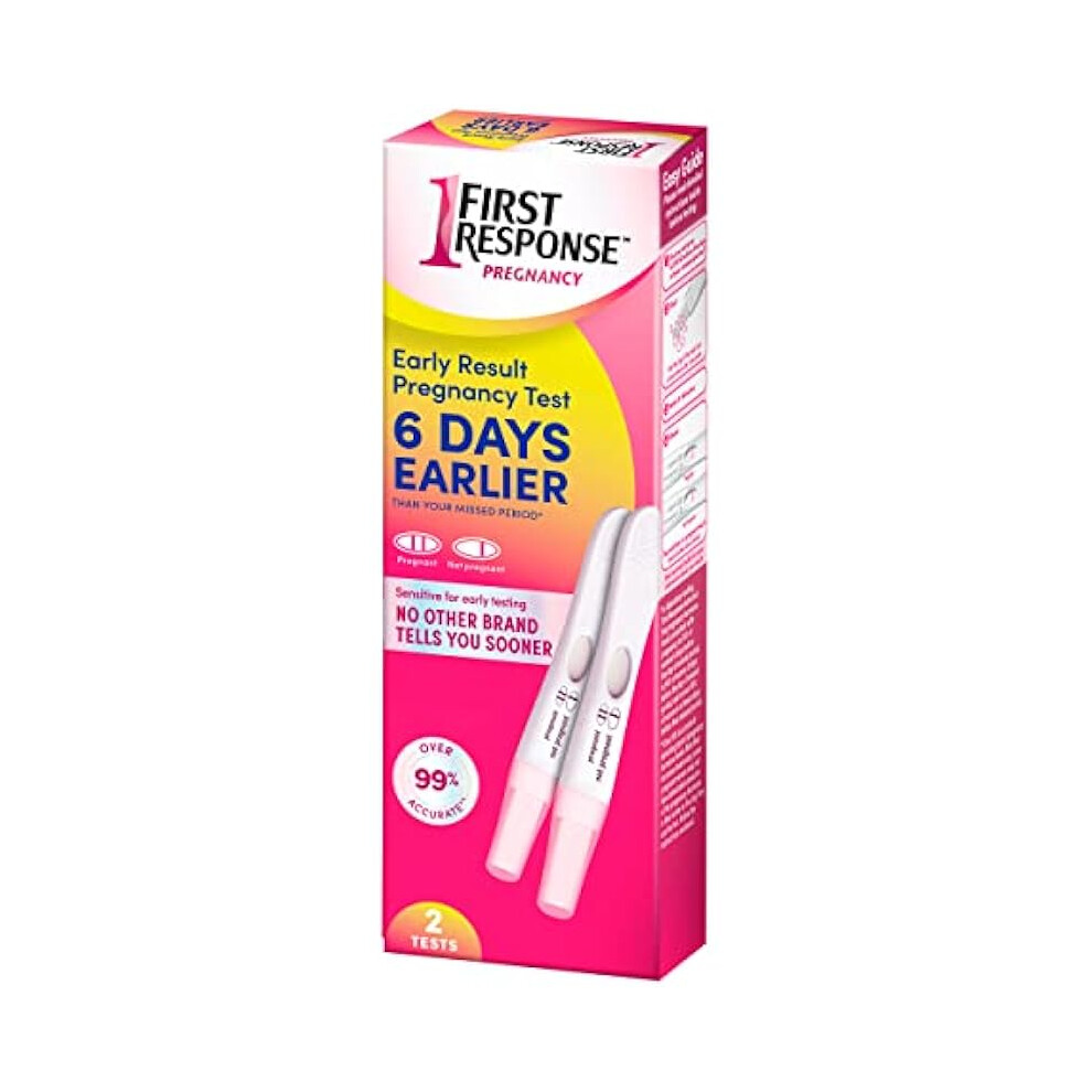 First Response Early Result Pregnancy Test, 2 Count (Pack of 1) - Accurate, Reliable, Early Detection, Home Pregnancy Test Kit