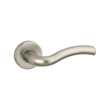 (Satin Nickel) Algrave Metal Lever Latch Door Handles Set