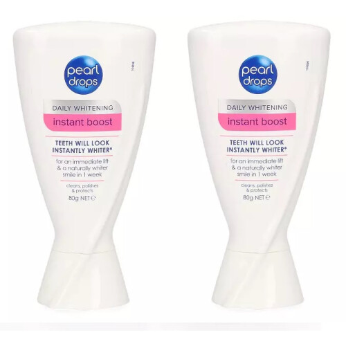 Pearl Drops Instant Boost Enamel Protection Toothpaste 50ml Pack of X2