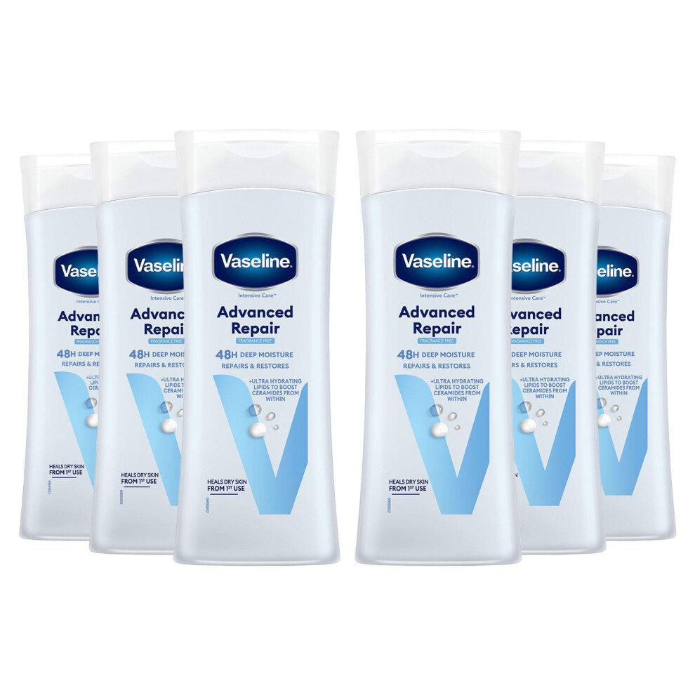 Vaseline Intensive Care Body Lotion, Advanced Repair, 6 Pack
