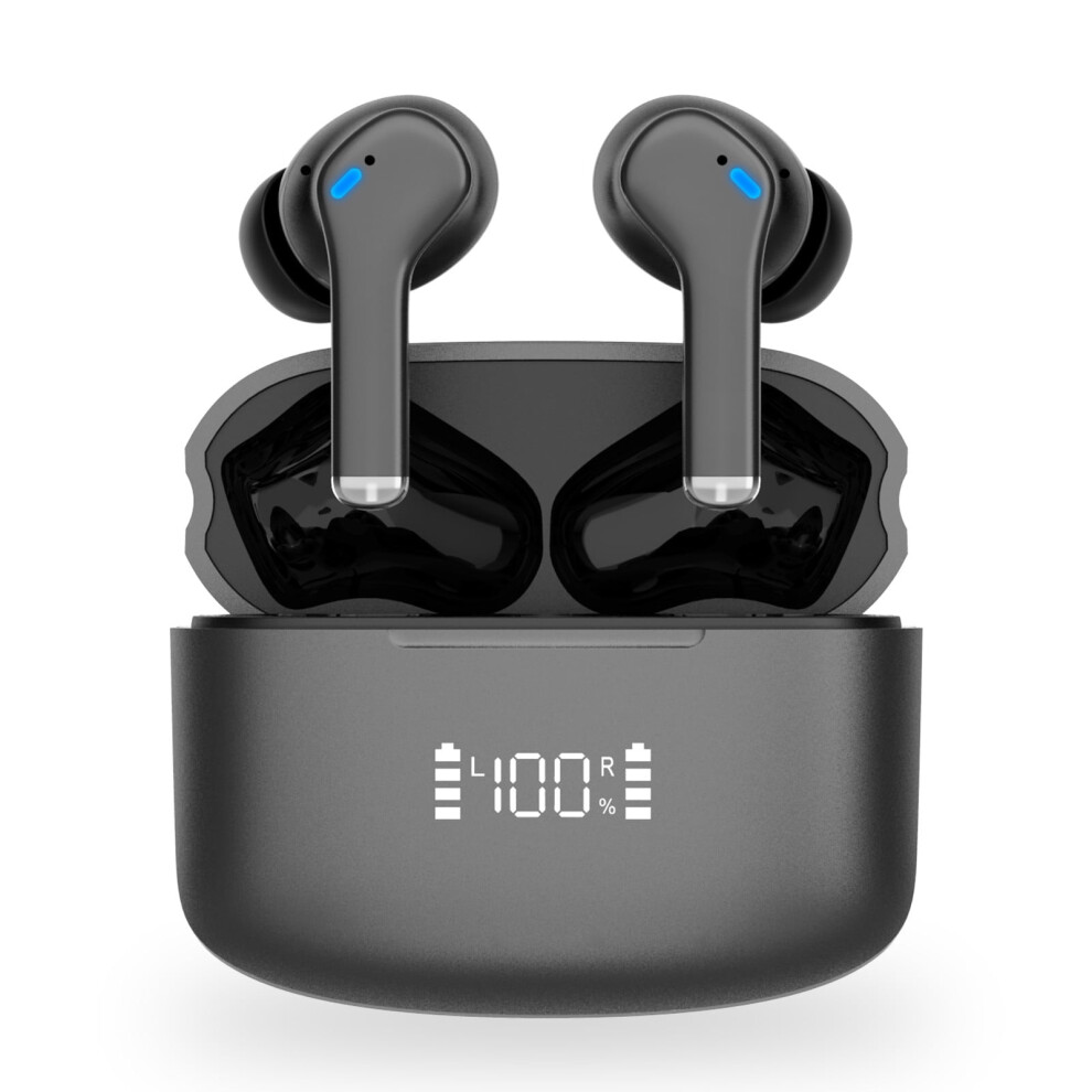 2024 New M48 Digital Display Bluetooth Earphones With Noise Cancellation, Wireless Bluetooth 5.3 Earbuds 6113227028291