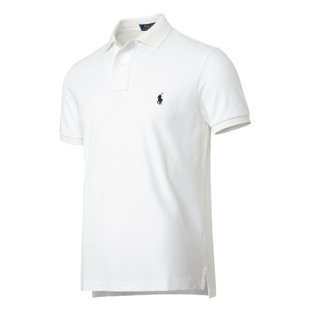 (White, L) Ralph Lauren Men Polo Shirt Polo T-Shirt Tops Casual Shirts ...