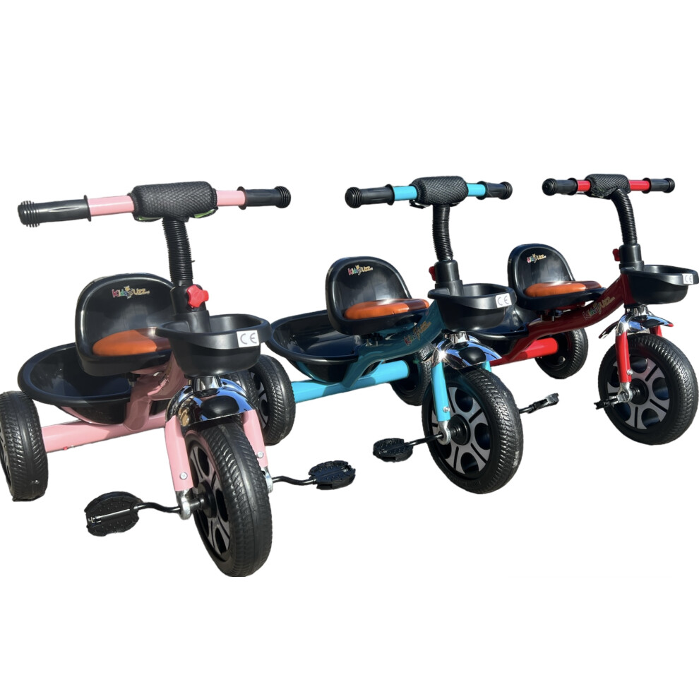 (Red) Scooter Ride On Pedal Tricycle For Kids-image-OPC-PDXZ6B8-NEW