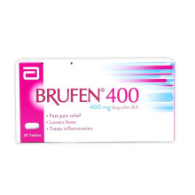 Brufen 400 Ibuprofen 400mg 30 Tablets|Pain Killer After Operations, Period Pain & Headache