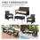 MCC MCC Direct 4pc Rattan Garden Seating with coffee table set SOFIA BLACK 3