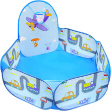 MAIKEHIGH Ball Pit for Baby Folding Play Tent Portable Pop Up Ball Pool with Basketball Hoop Toy for KidsToddler Playhouse (Balls Not Included)