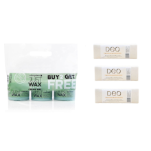 Salon System Just Wax Tea Tree Creme Wax - 3 for 2 and Deo Fabric Wax Strips (300)