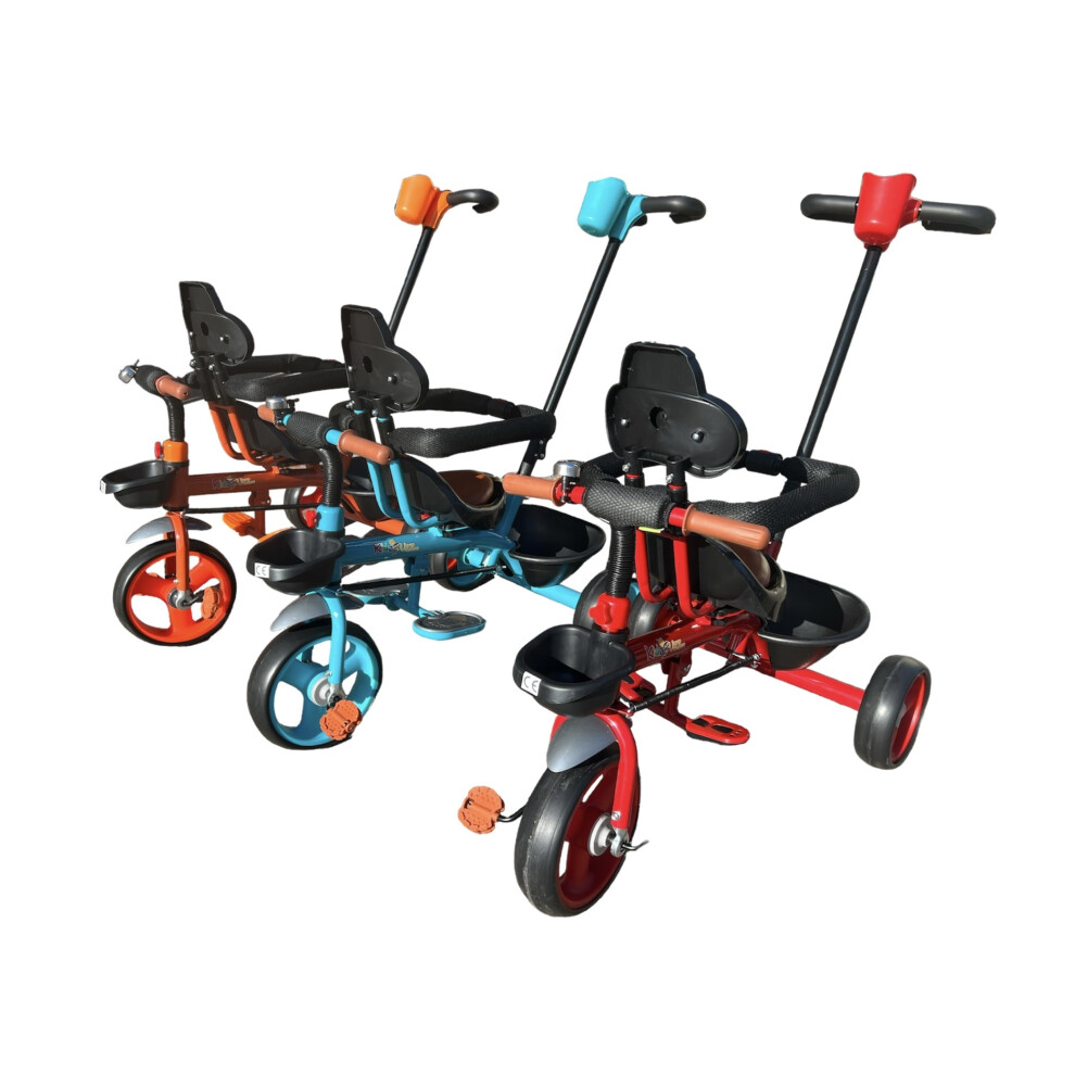 (Blue) Tricycle For Kids With 360 Degree Seat Rotate