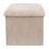 Daniel James Cream Corduroy Foldable Storage Cube Ottoman Footstool 1