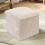 Daniel James Cream Corduroy Foldable Storage Cube Ottoman Footstool 7