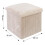 Daniel James Cream Corduroy Foldable Storage Cube Ottoman Footstool 8