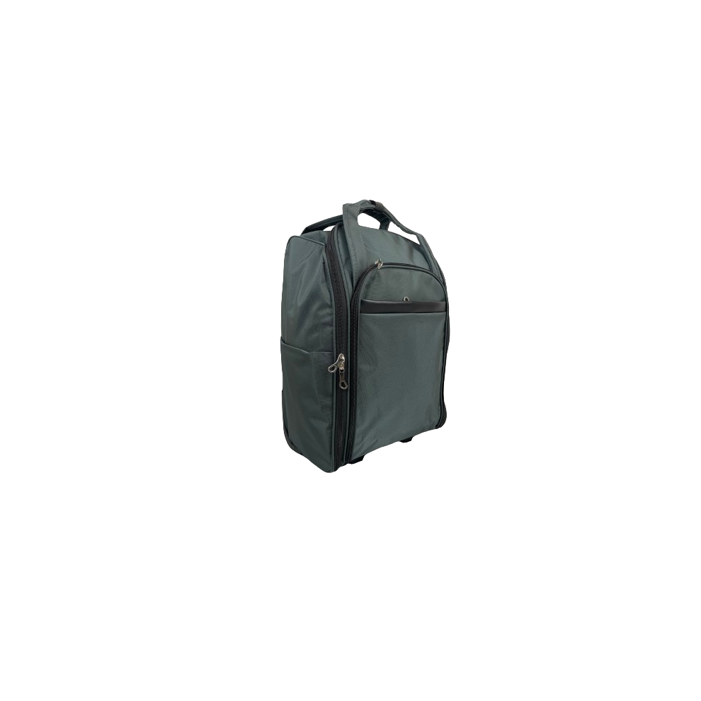 (Grey, Medium) Hampton&Stewart Shopping Cabin Trolley Weekend Travel Bag