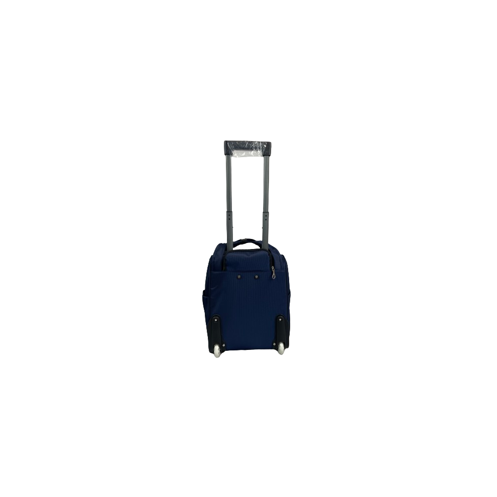 (Navy, Small) Hampton&Stewart Shopping Cabin Trolley Weekend Travel Bag
