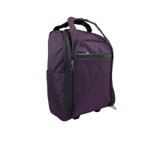 (Purple, Medium) Hampton&Stewart Shopping Cabin Trolley Weekend Travel Bag