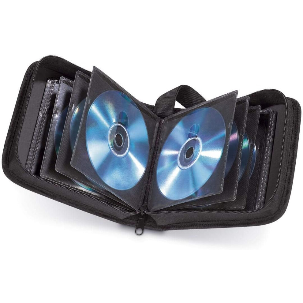 20 Space CD DVD Blu Ray Disc Carry Case Holder Bag Wallet Protector Storage