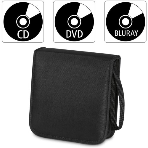 Hama 20 Space CD DVD Blu Ray Disc Carry Case Holder Bag Wallet Protector Storage 1
