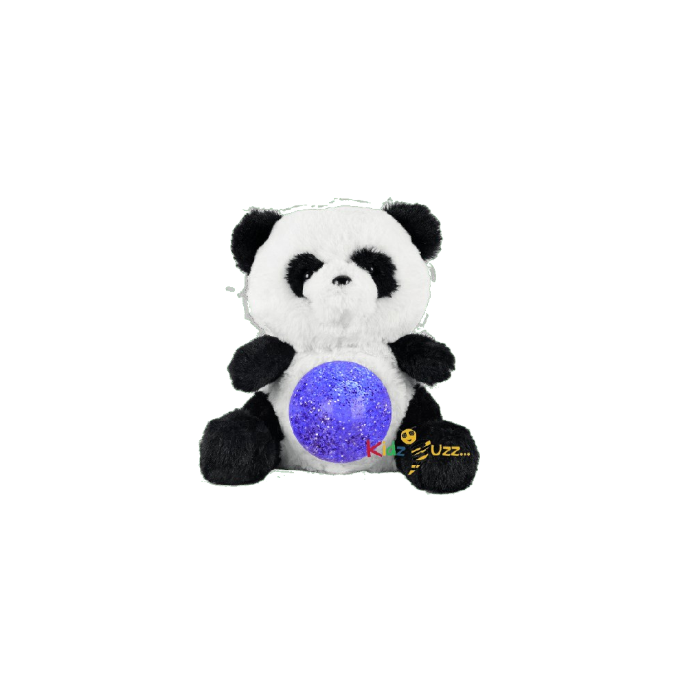 (Fudge The Teddy) Teddy Bear Soft Toy- Magic Belly With Glitter Ball