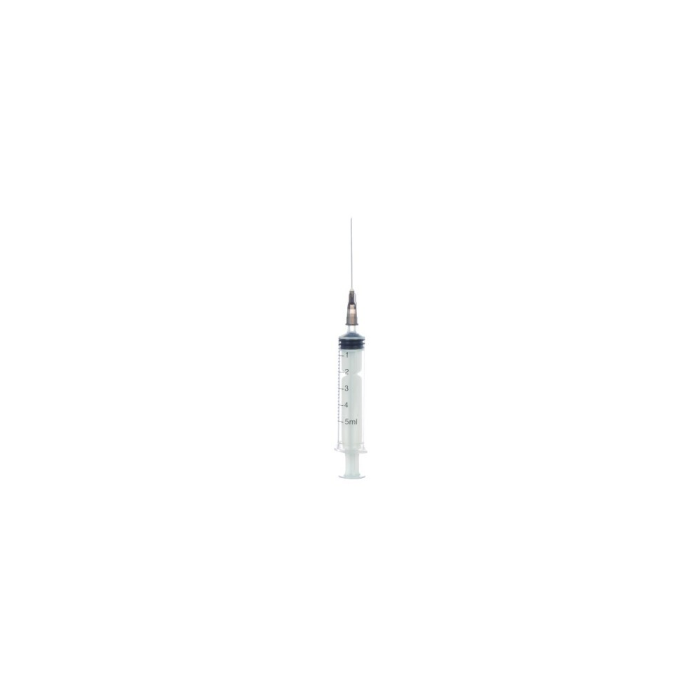 Syringes   5ml, needle 22G (0.70mm x 40mm) g, sterile, 5 pcs