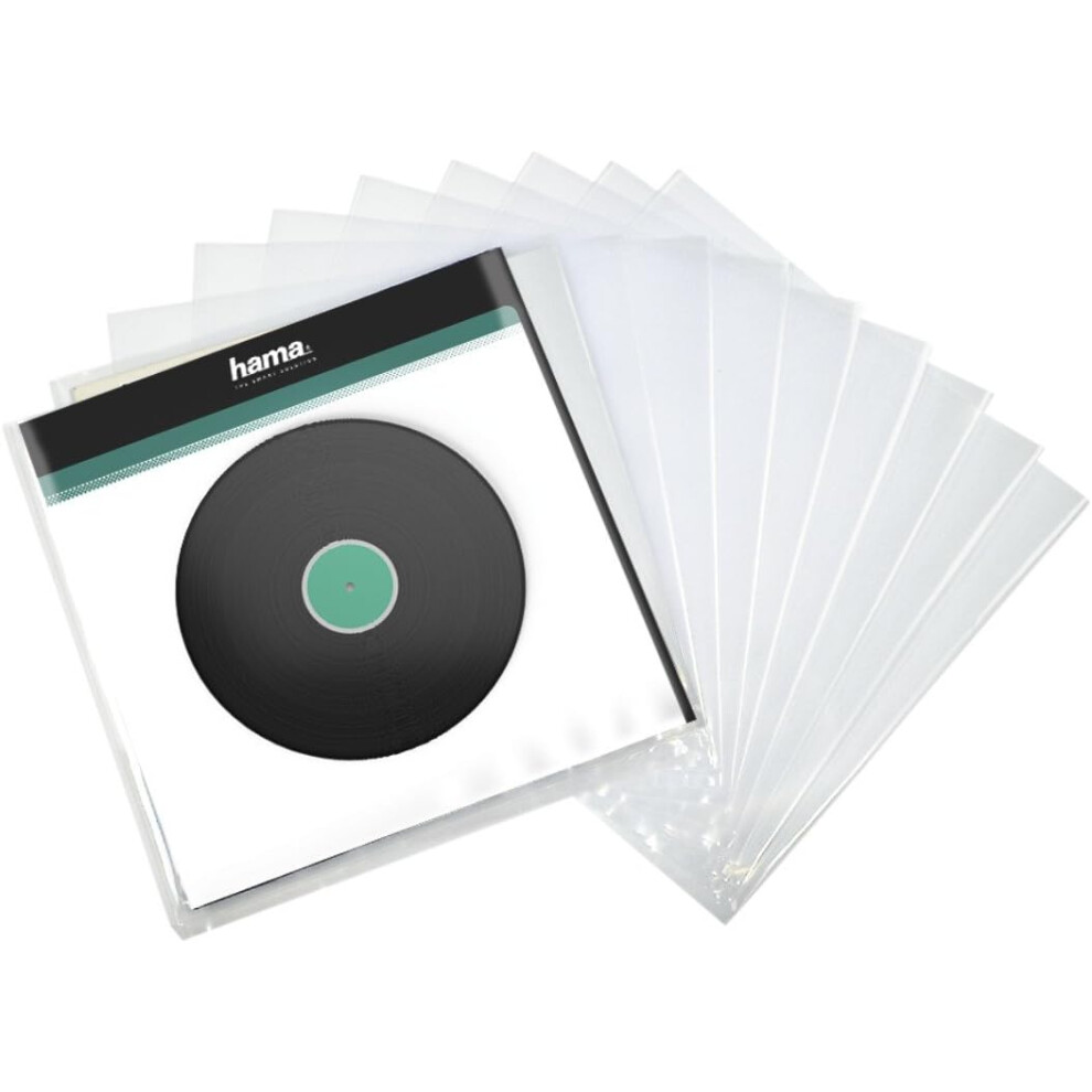 10 x Hama 12" LP Vinyl Record Plastic Outer Sleeves Heavy Duty - BRAND NEW