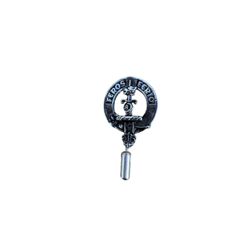 Chisholm Clan Crest Pewter Cap Lapel Tie Pin