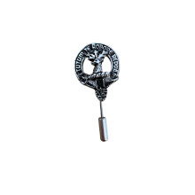 Crawford Clan Crest Pewter Cap Lapel Tie Pin