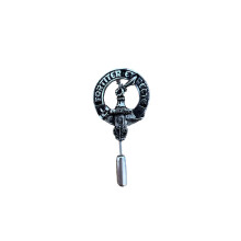 Elliot Clan Crest Pewter Cap Lapel Tie Pin