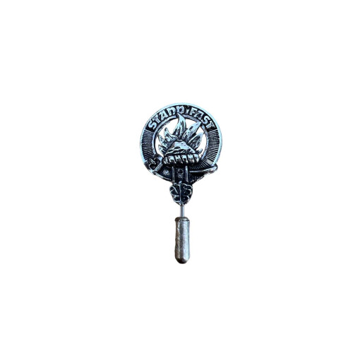 Grant Clan Crest Pewter Cap Lapel Tie Pin