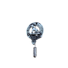 Hunter Clan Crest Pewter Cap Lapel Tie Pin