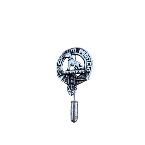 Hunter Clan Crest Pewter Cap Lapel Tie Pin