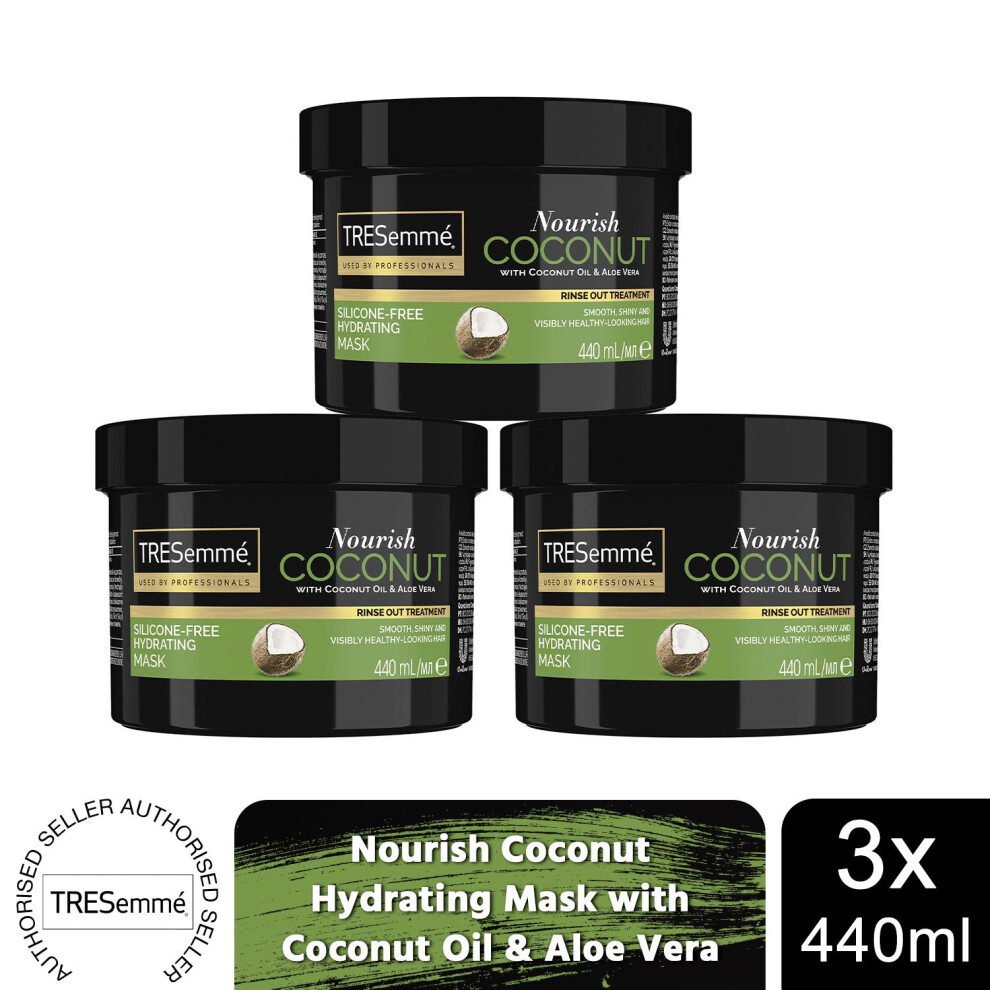 TRESemme Nourish Coconut Hydrating Mask, 3x Of 440ml