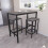 Vida Designs (Grey) Roslyn 2 Seater Home Dining Bar & Stool Table Set 1