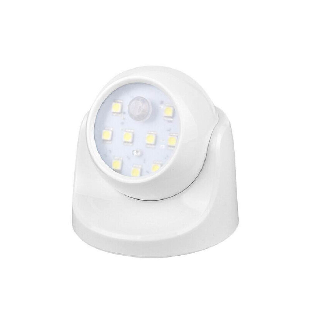 () Led Night Wireless Motion Sensor Battery Operated Cordless Security Auto White/Light