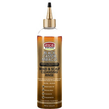 African Pride čierny ricínový olej Miracle Braid and Scalp Cleansing Rinse