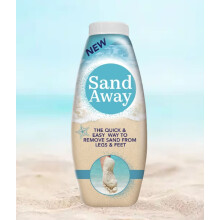 Sand Away Beach Powder Sandentferner f?r Beine F??e Urlaub Reisen 226g