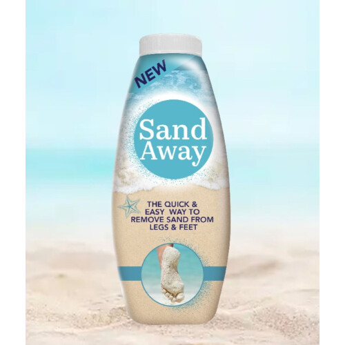 Sand Away Beach Powder Sand Remover για τα πόδια Πόδια Διακοπές Ταξίδι 226g