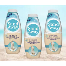 3x Sand Away Beach Powder Sand Remover Legs Feet Holiday Travel 226g