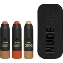 Nudestix Beachy Nudes Mini Kit by Allana Davison - 3-delad NUDIES Makeup Sats för kinder, ögon & läppar