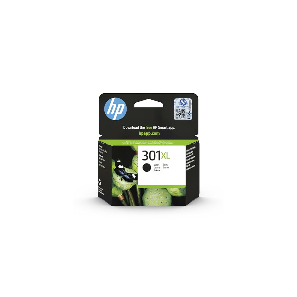 301XL Original Ink Cartridge CH563EE UUS Black High Capacity 430 Pages, 1-Pack