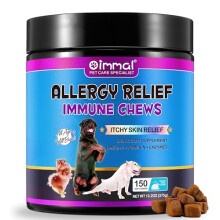 Itchy Dog Skin Relief, All Itch and Immunity Treats for Dogs, Dog Allergy Relief- Soothe Itchy Skin, Seasonal Allergies, Stopped Scratching, Licking,