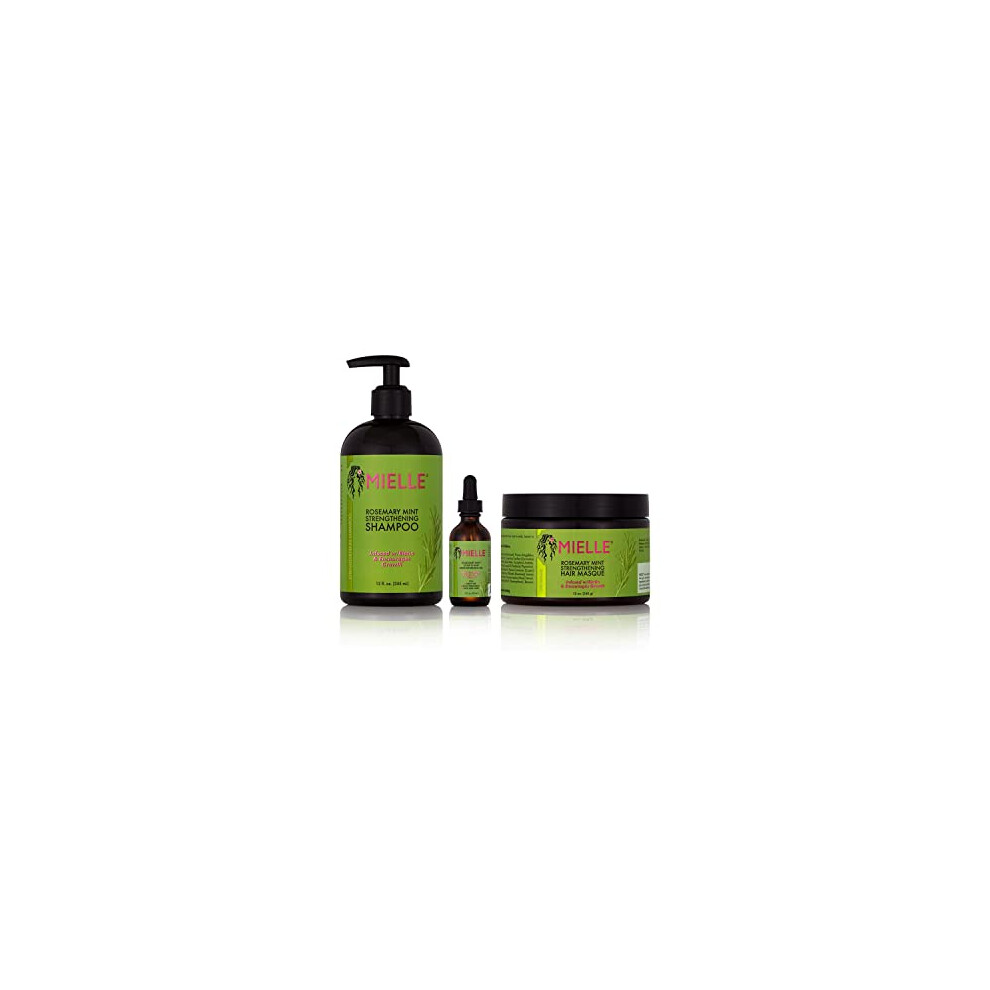 Mielle/Rosemary Mint Strengthening/Shampoo/Hair Masque/Scalp & Hair Strengthening Oil (Serum) / Deal/Gift Set