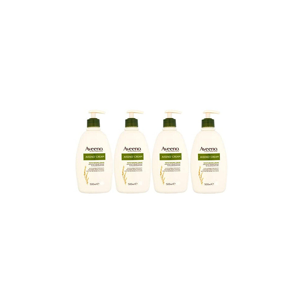 Aveeno Moisturising Cream 500ml - Pack of 4