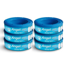 - Nappy bin refill cassettes - Compatible with Angelcare Nappy Disposal System - Pack of 6