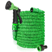25ft/50ft/75ft/100ft/125ft Expanding Garden Water Hose Pipe with 8 Function Spray Gun 3 Times Expandable Flexible Magic Hose Anti-Leakage Lightweight