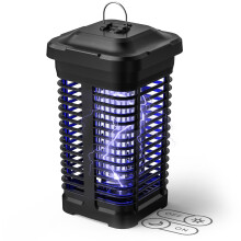 Fly Zapper with Light Sensor,Waterproof Fly Catcher 4200V 18W Fly Killer Mosquito Repellent Outdoor/Indoor, Fly Traps Indoor for Home Use Backyard,