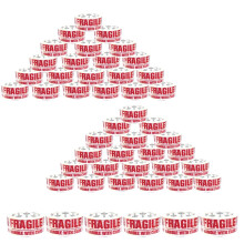 Fragile Packing Tape | Ideal as Fragile Tape Roll,Tape Pack, Heavy Duty Tape, Packing Tape for Moving House, Box Tape (Pack of 48)