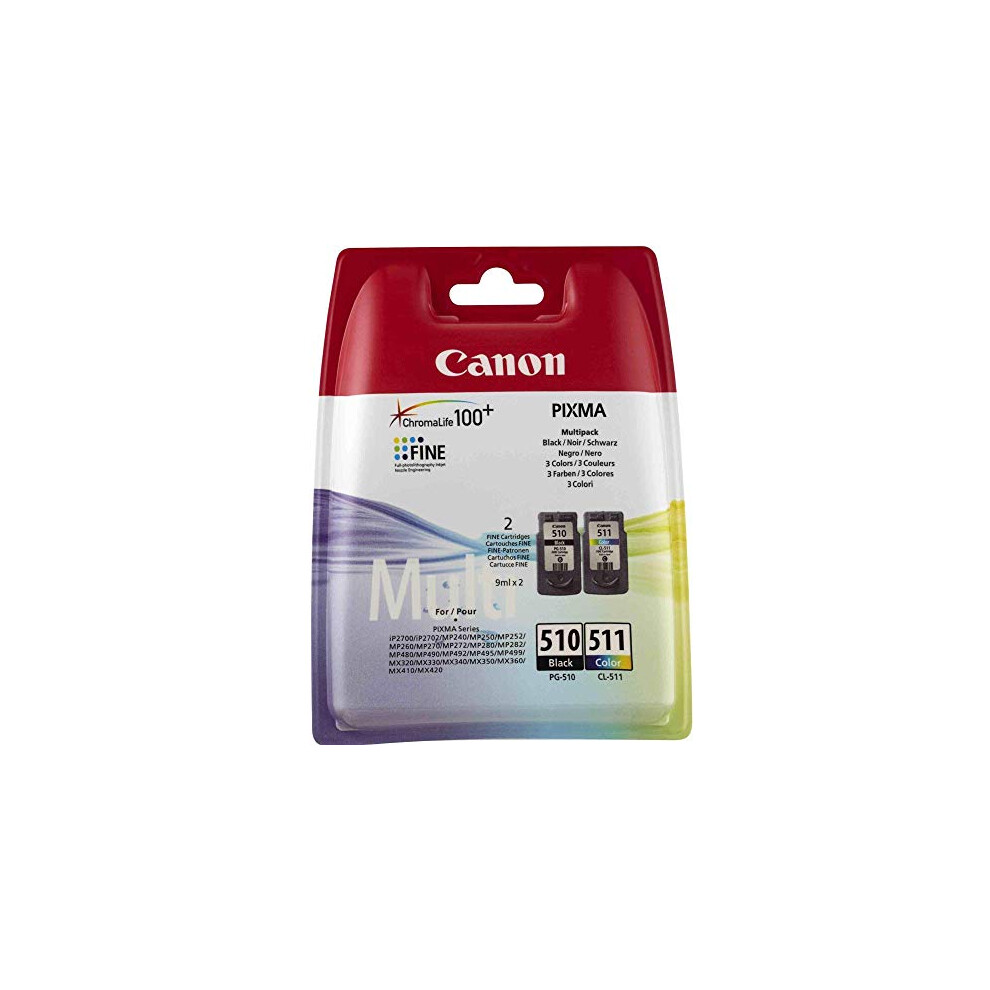 Canon Pg-510 / Cl-511 Ink Cartridge Combo Pack